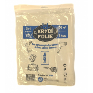 Fólie krycí 4m x 12,5m čirá