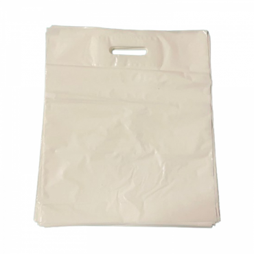 Taška LDPE 38x45+5cm bílá