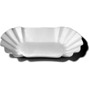 Miska papír oválná bílá