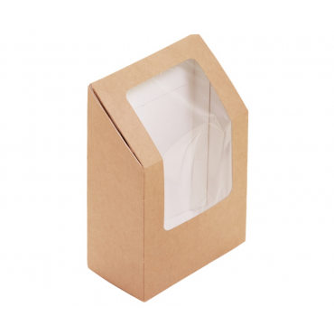 Wrap papír hnědý s okénkem