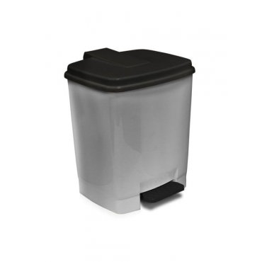 Koš velký odpadový nášlapný 15L-antracit