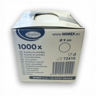 Rozetky do podšálku 9cm-bílé