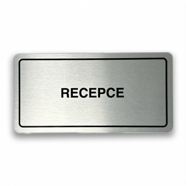 Cedulka na dveře recepce