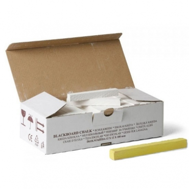 Křída školní hranatá žlutá