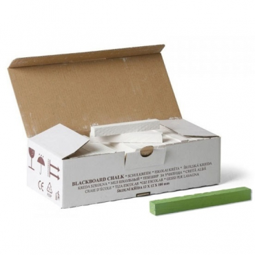 Křída školní hranatá zelená