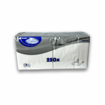 Ubrousky 24x24 bílé 2vr.