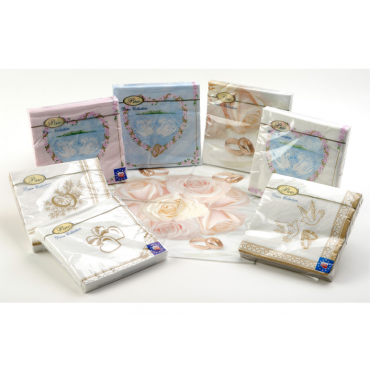 Ubrousky svatební 3 vrstvé