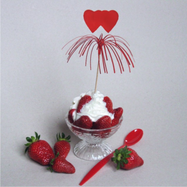 Palmička lesklá SRDCE 225mm