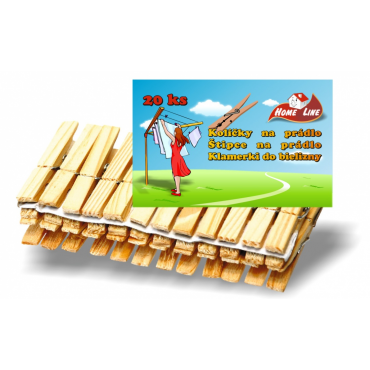 Kolíčky na prádlo dřevěné