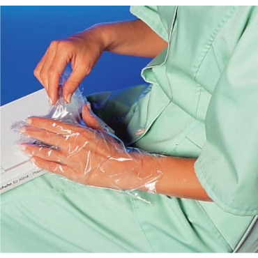 Rukavice HDPE jednorázové odtrhávací